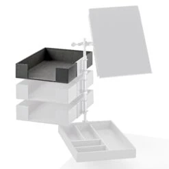 Ablage DIN A4 Stapelbar, Schwarz -Optimal Einrichtungs Geschäft ablage din a4 stapelbar 3