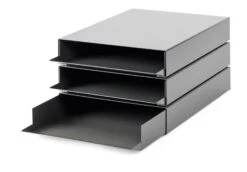 Ablage Stapler, RAL 7037 Staubgrau -Optimal Einrichtungs Geschäft ablage stapler 3