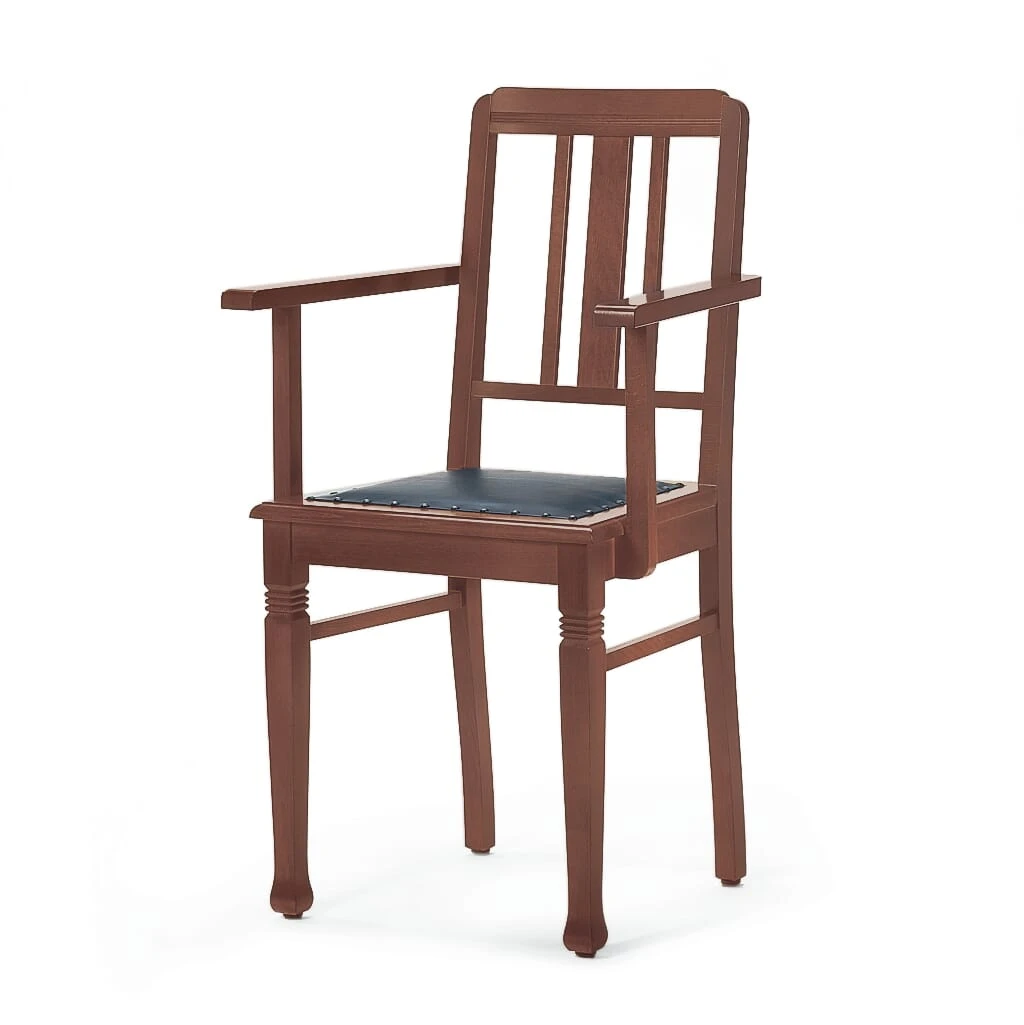 Armlehnenstuhl Alte Nikolaischule, Leder 1 Armlehnenstuhl Alte Nikolaischule, Leder