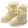 Engel Babyschuhe Merinofleece, Natur