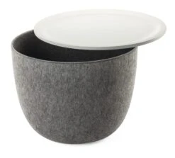 Beistelltisch Ronda, Grau / Weiß