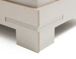 Bett Gurtbett Weiß, 180x200cm Gurte Weiß