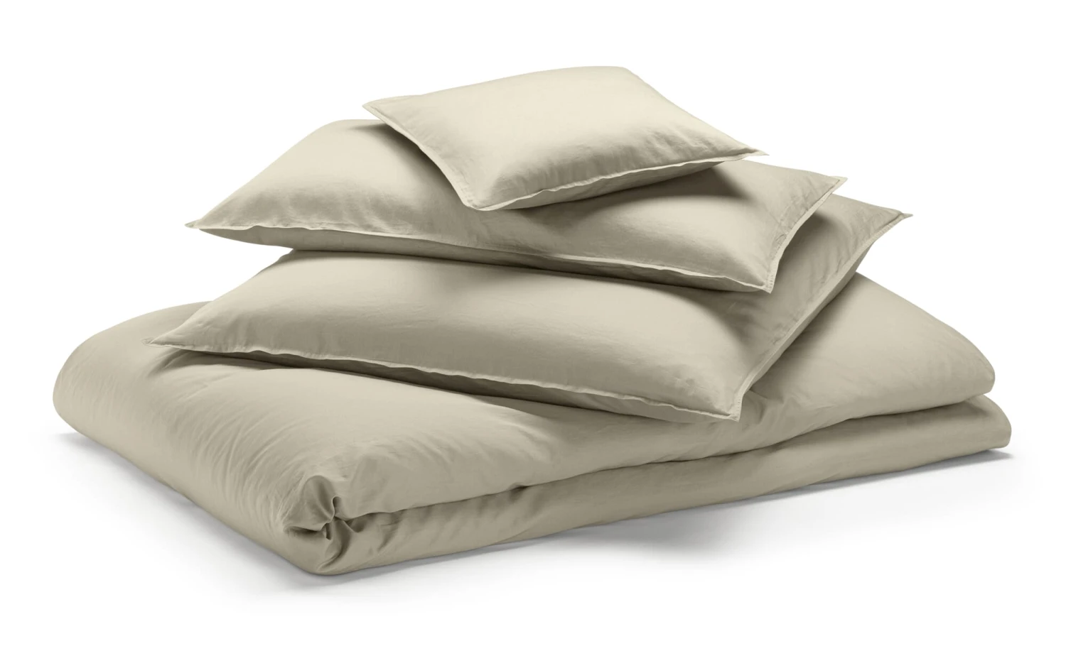 Bettbezug Feinsatin, Sand, 135 × 200 Cm 2 Bettbezug Feinsatin, Sand, 135 × 200 Cm – Bild 2