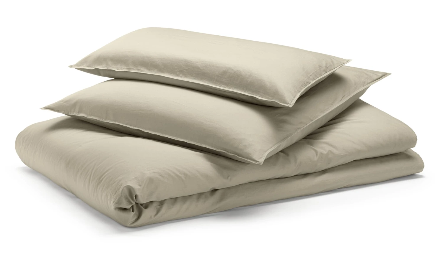 Bettbezug Feinsatin, Sand, 135 × 200 Cm 3 Bettbezug Feinsatin, Sand, 135 × 200 Cm – Bild 3