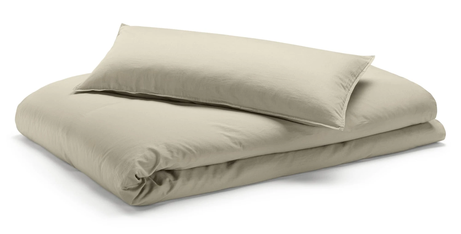 Bettbezug Feinsatin, Sand, 135 × 200 Cm 5 Bettbezug Feinsatin, Sand, 135 × 200 Cm – Bild 5