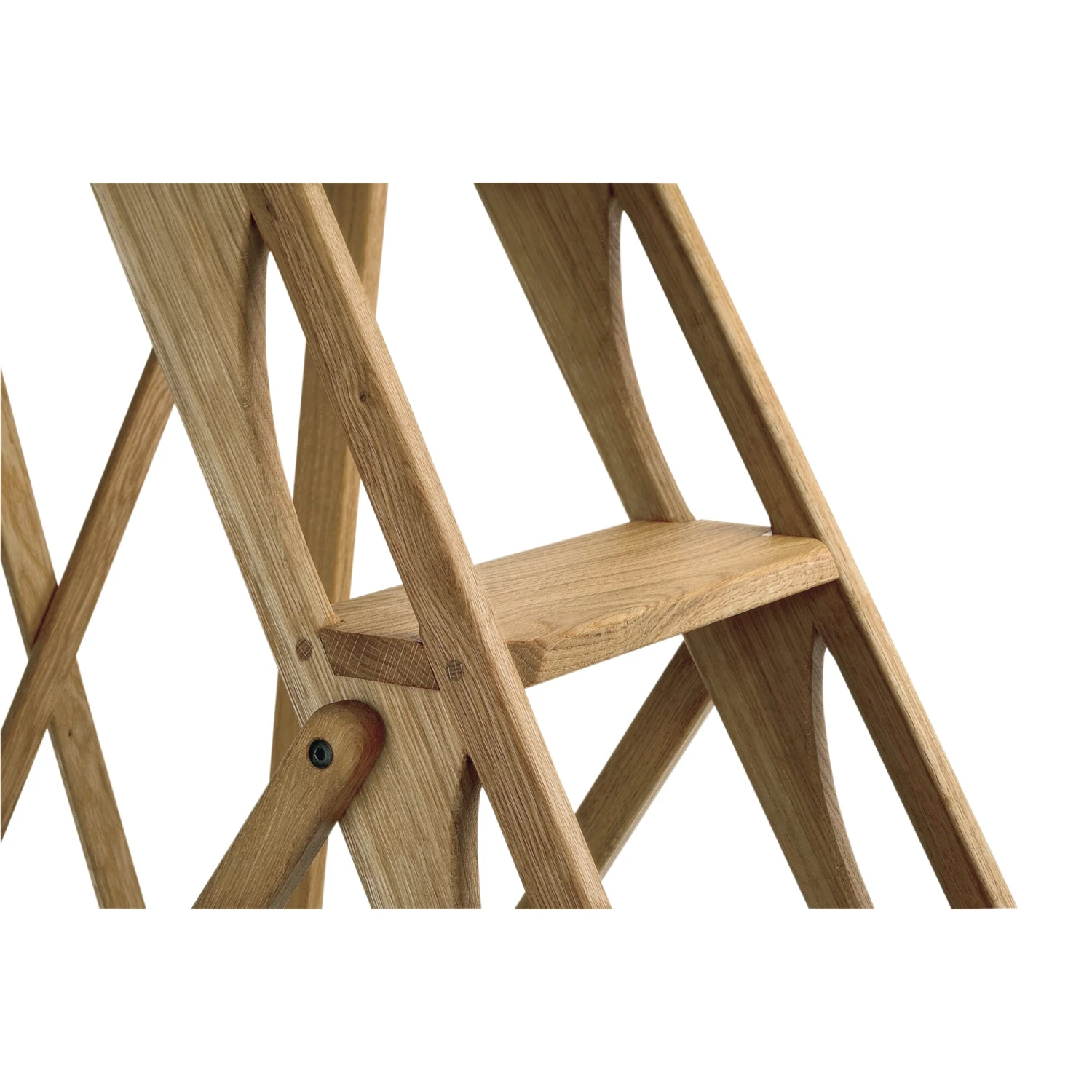 Bibliotheksleiter Mit Griffholmen, Eiche 3 Bibliotheksleiter Mit Griffholmen, Eiche – Bild 3