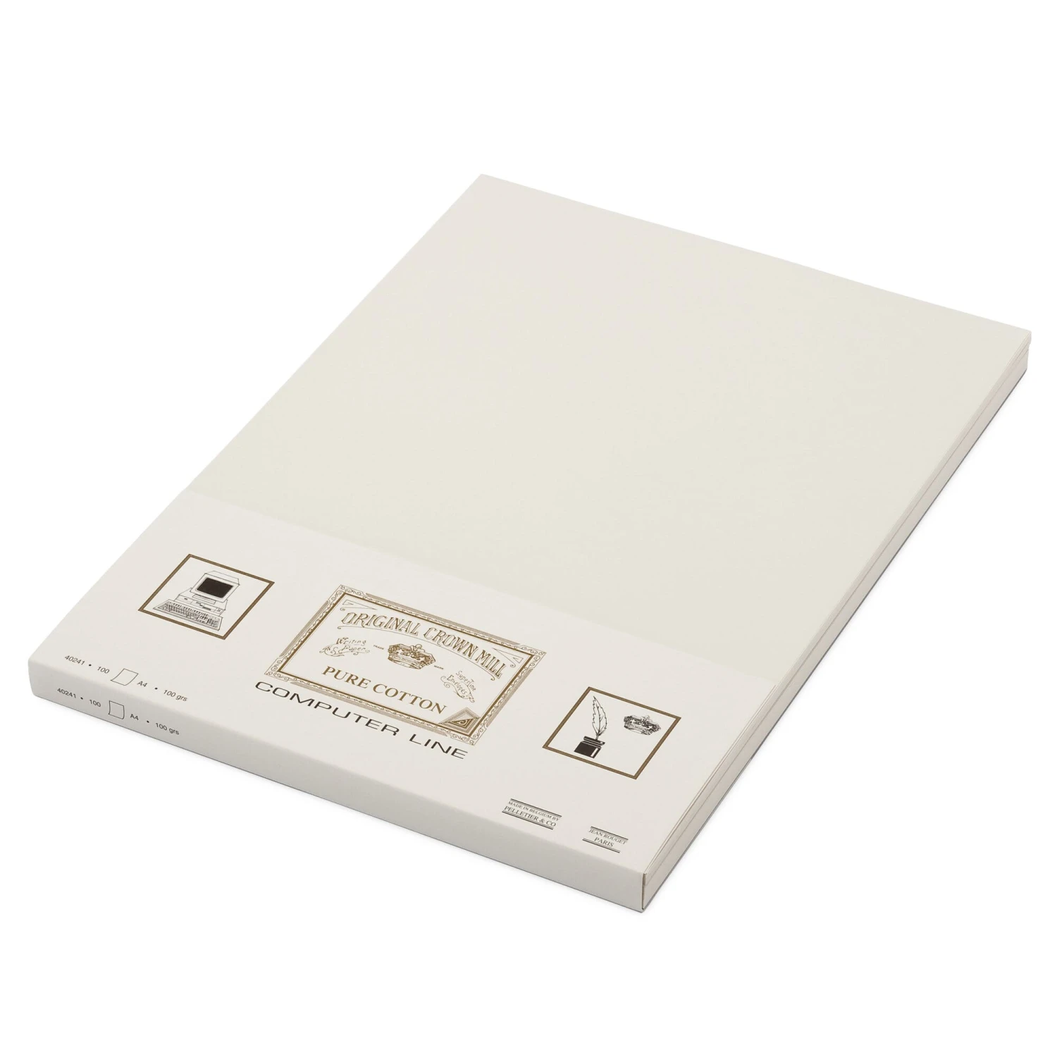 Briefpapier A4, Crown Mill Cotton 1 Briefpapier A4, Crown Mill Cotton