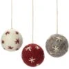 Christbaumkugeln Bestickt Filz
