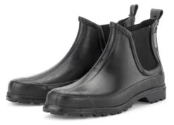 Damenstiefelette Kautschuk-Gummi, Schwarz