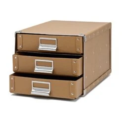 Dokumentenablage A4, Braun