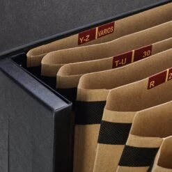 Fächerordner Karton, Schwarz -Optimal Einrichtungs Geschäft faecherordner karton 2