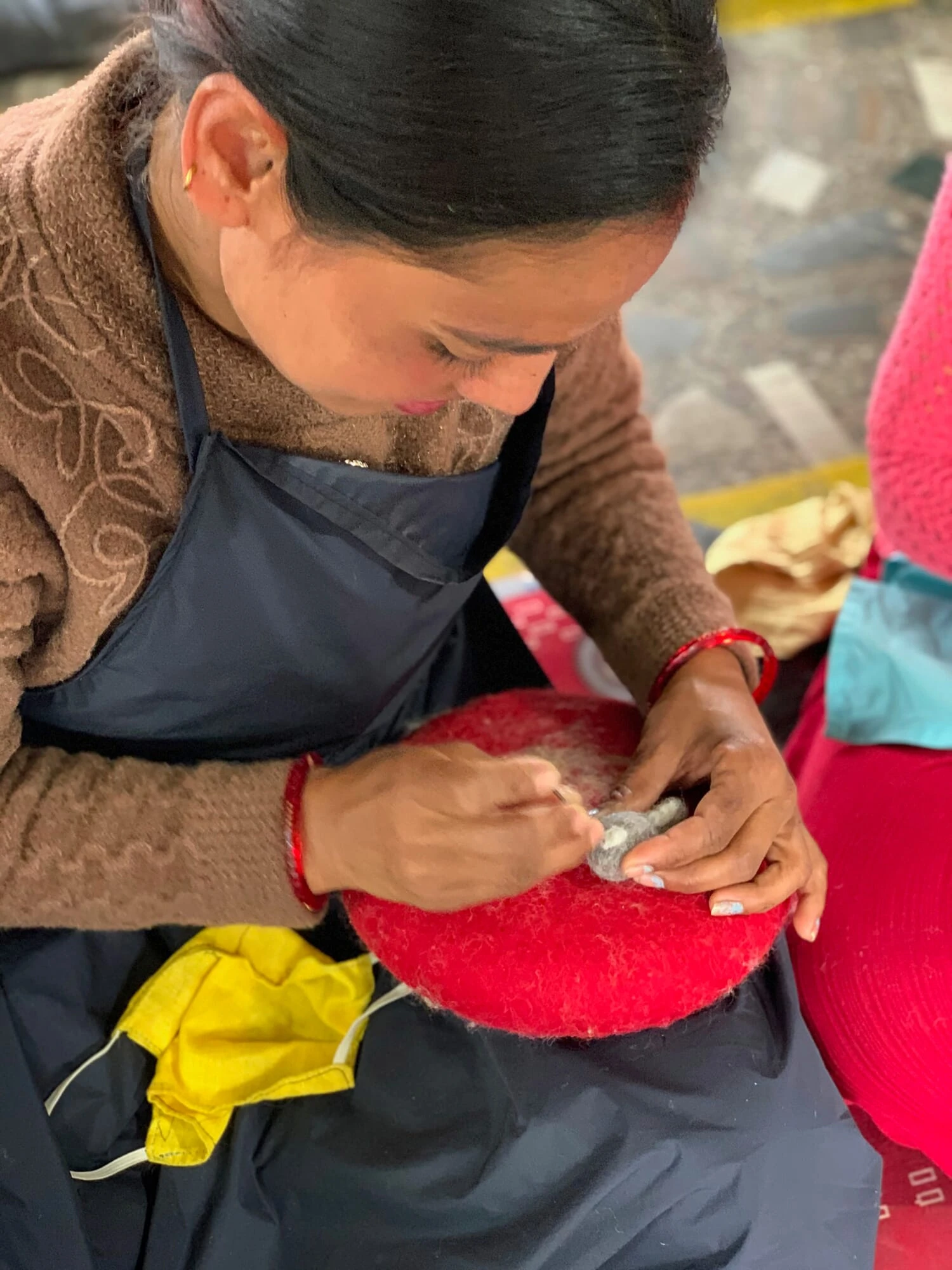 Filzanhänger Socken 3 Filzanhänger Socken – Bild 3