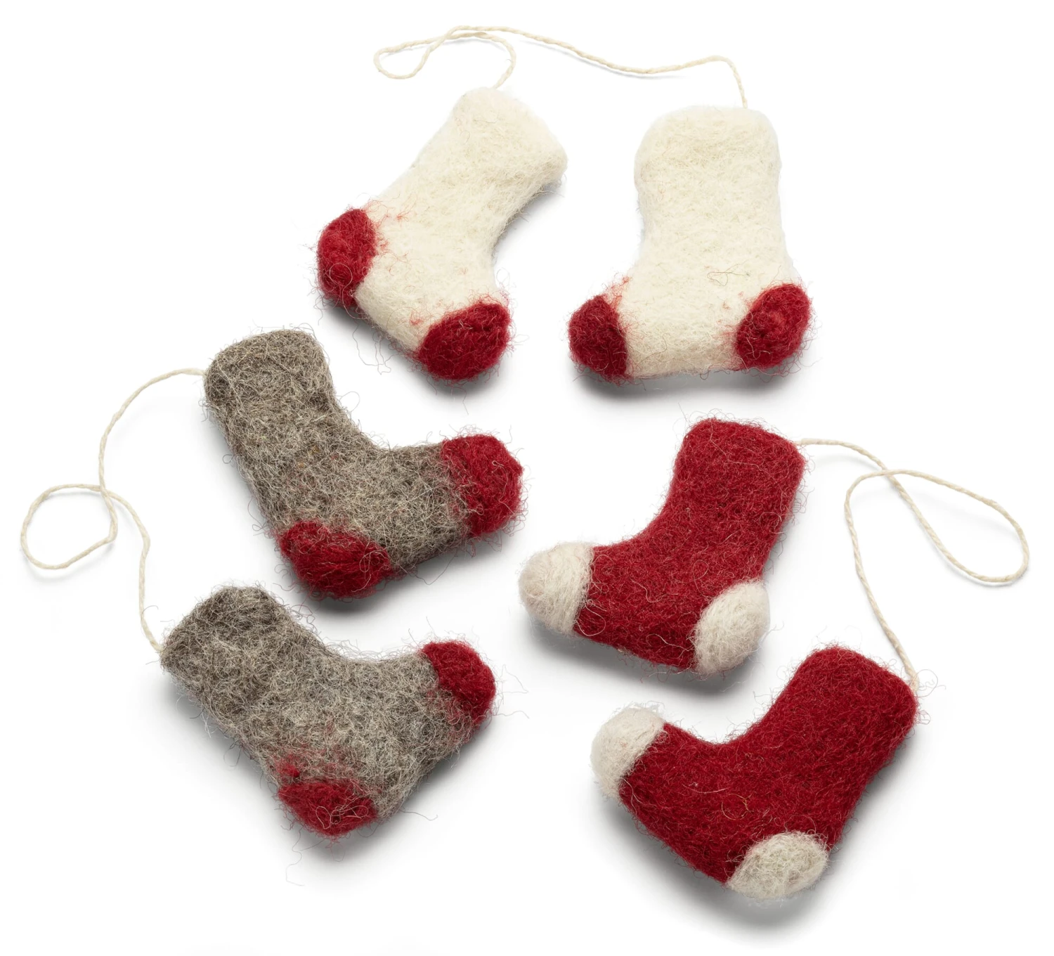 Filzanhänger Socken 1 Filzanhänger Socken