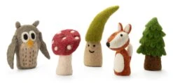 Fingerpuppen Wald Filz