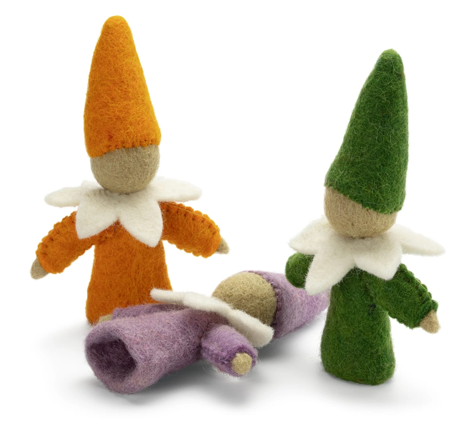 Fingerpuppen Zwerge Filz 2 Fingerpuppen Zwerge Filz – Bild 2