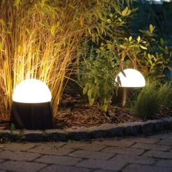 Gartenbodenleuchte Keramik, Manganglasur -Optimal Einrichtungs Geschäft gartenbodenleuchte keramik 2