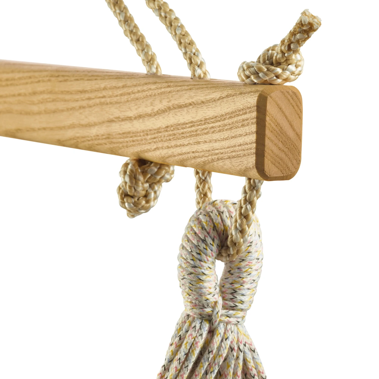 Hängesessel Baumwolle, Beige-Blau 4 Hängesessel Baumwolle, Beige-Blau – Bild 4