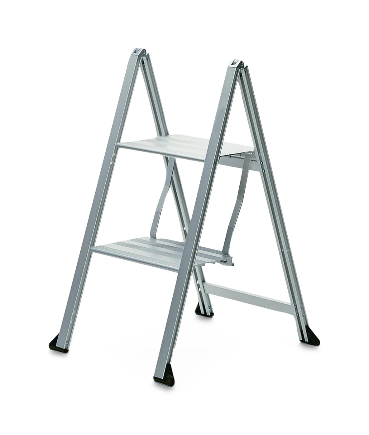 Haushaltsleiter Aluminium, 2-stufig 1 Haushaltsleiter Aluminium, 2-stufig