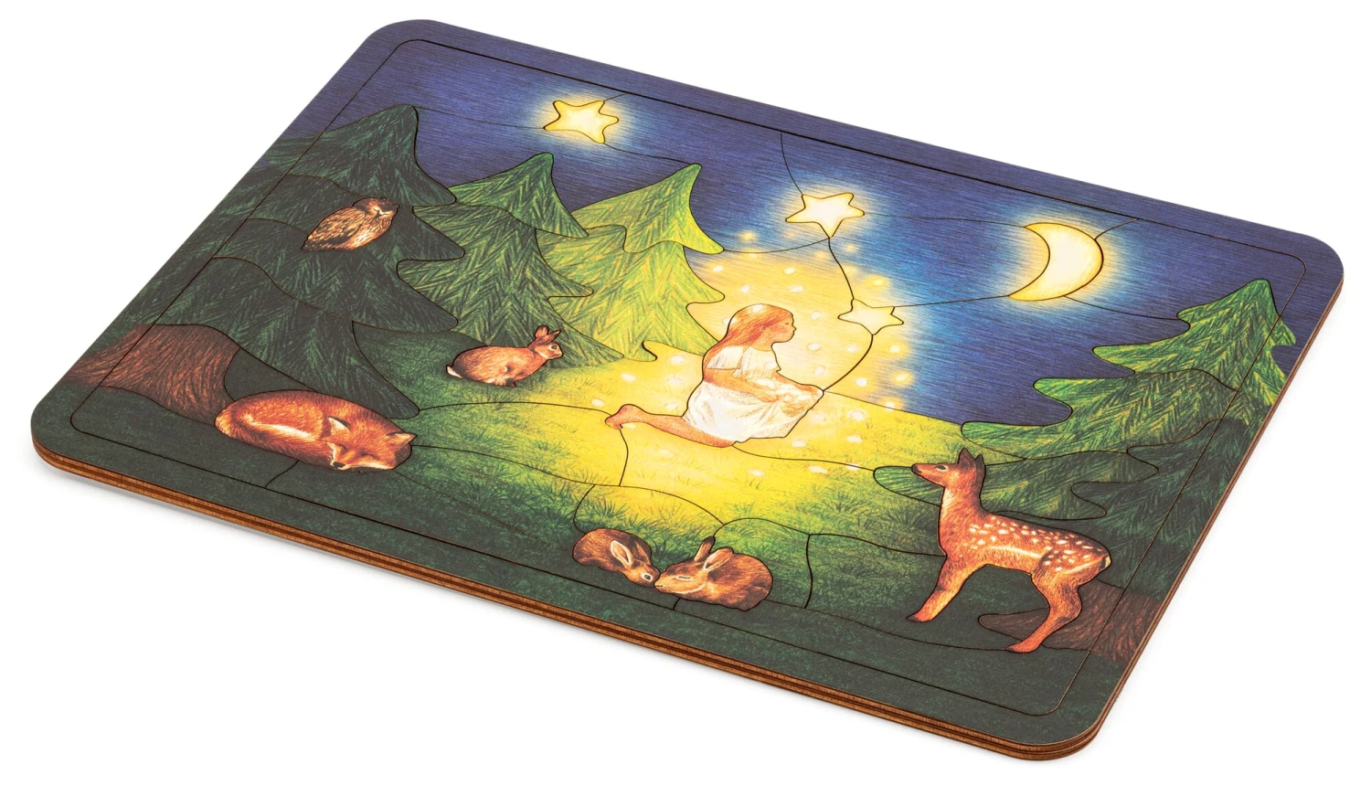 Holzpuzzle Märchen, Sterntaler 1 Holzpuzzle Märchen, Sterntaler