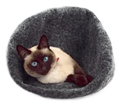 Katzenhöhle Wollfilz, Grau -Optimal Einrichtungs Geschäft katzenhoehle wollfilz 2