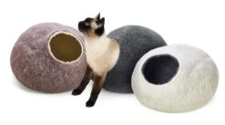Katzenhöhle Wollfilz, Grau -Optimal Einrichtungs Geschäft katzenhoehle wollfilz 3
