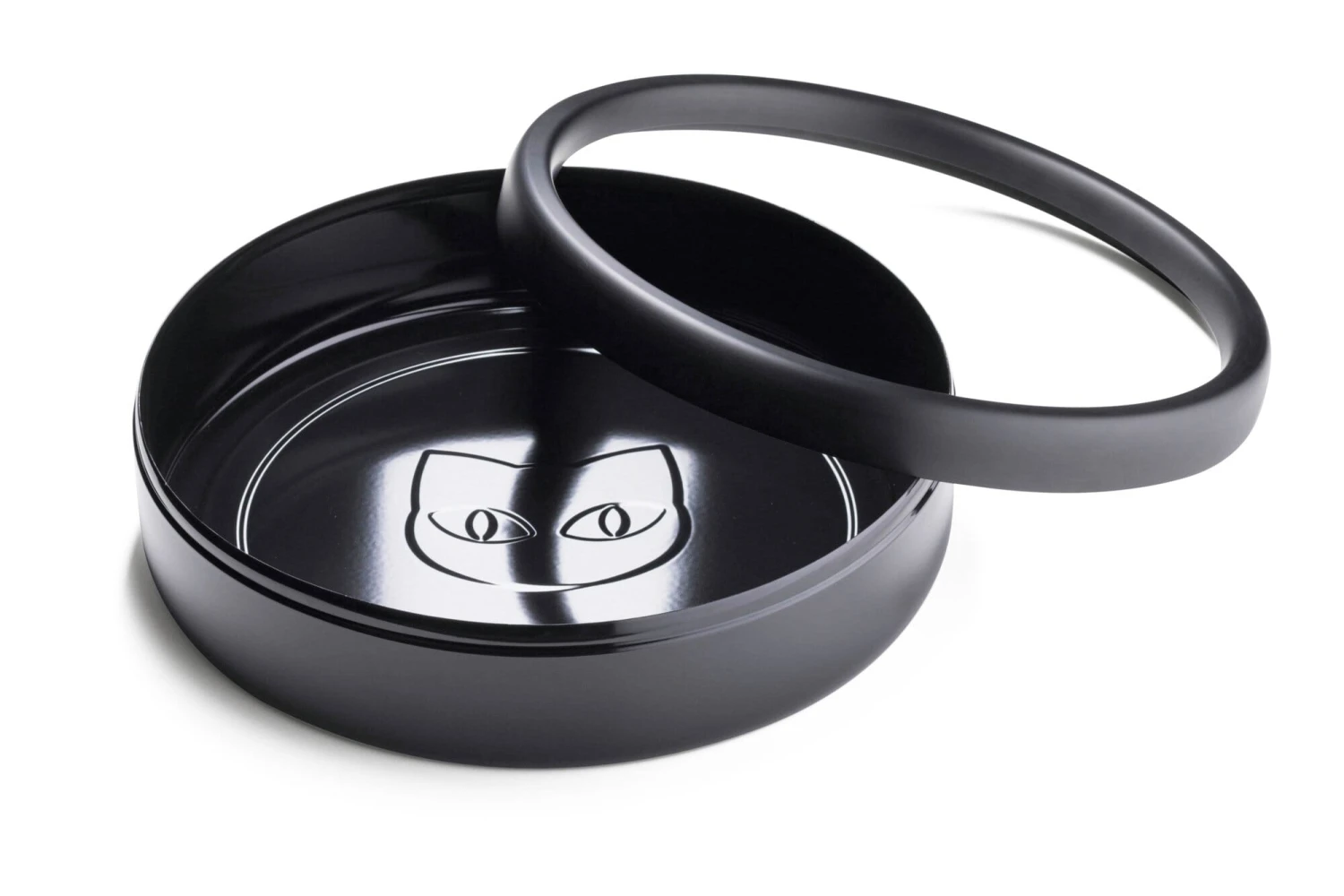 Katzentoilette Emaille, Schwarz 3 Katzentoilette Emaille, Schwarz – Bild 3