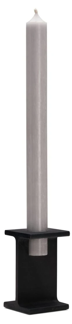 Kerzenständer Tete 1, Schwarz, Verzinkt