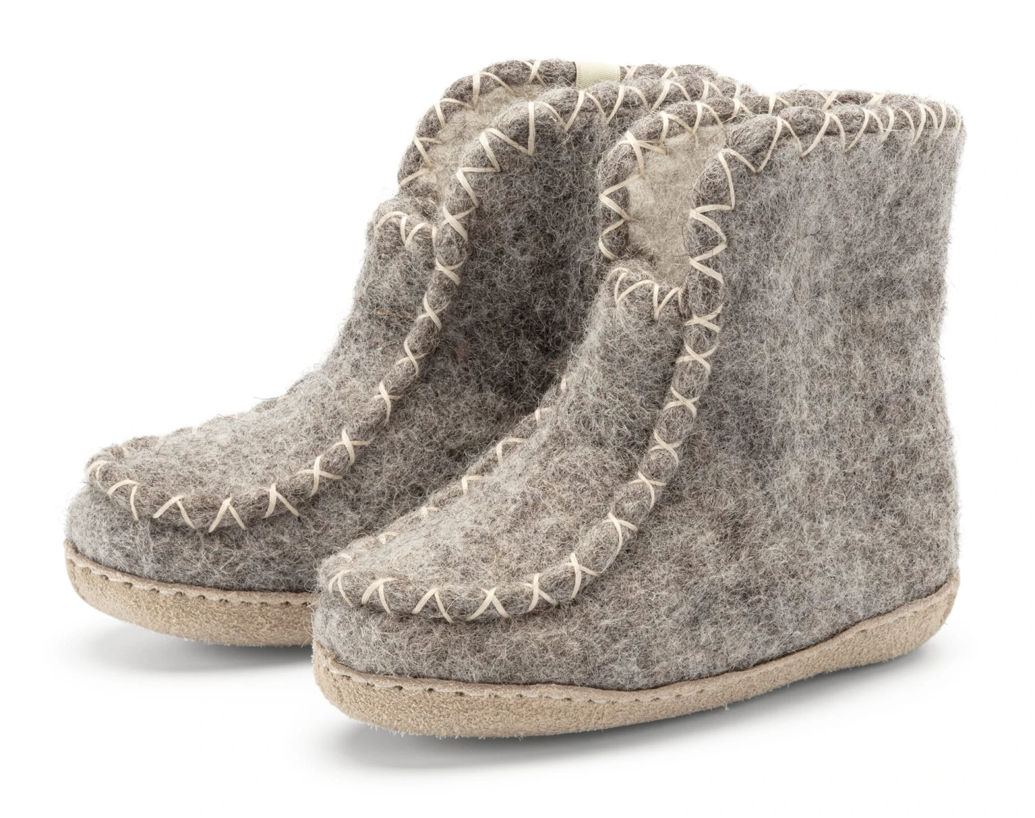 Kinder-Filzpantoffel, Grau 1 Kinder-Filzpantoffel, Grau