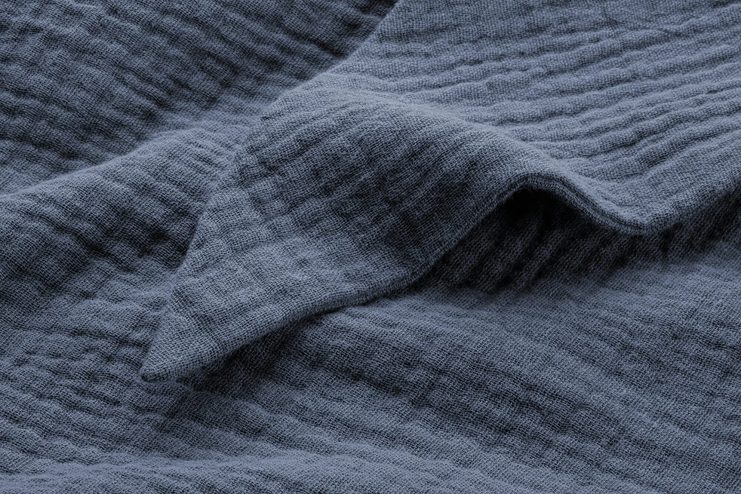 Kinder-Halstuch Musselin, Jeansblau 2 Kinder-Halstuch Musselin, Jeansblau – Bild 2