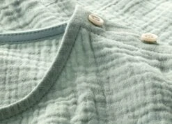 Kinder-Schlafanzug Musselin, Grüngrau 7 Kinder-Schlafanzug Musselin, Grüngrau -Optimal Einrichtungs Geschäft kinder schlafanzug musselin 3