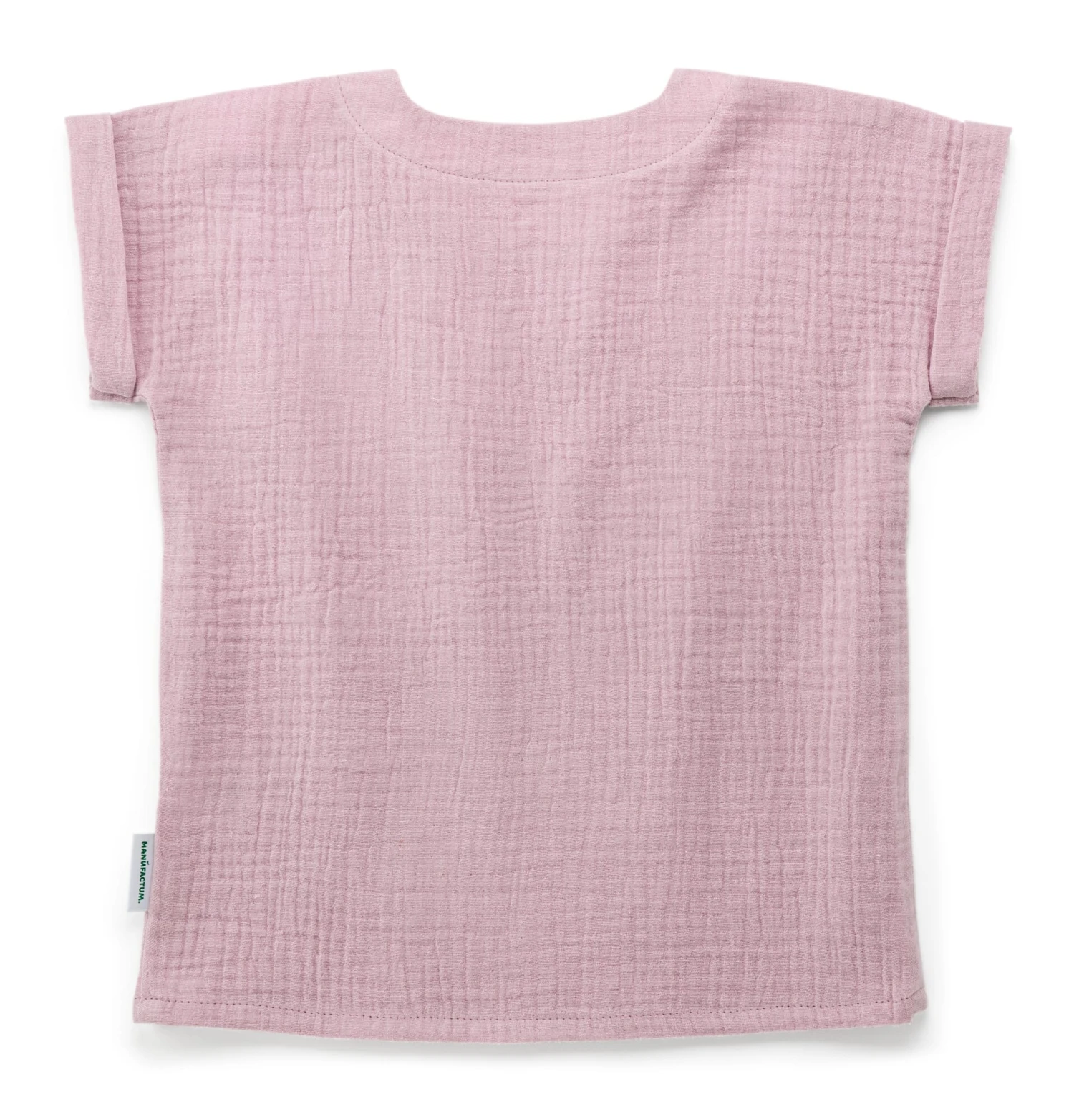 Kinder-T-Shirt Musselin, Rosé 2 Kinder-T-Shirt Musselin, Rosé – Bild 2