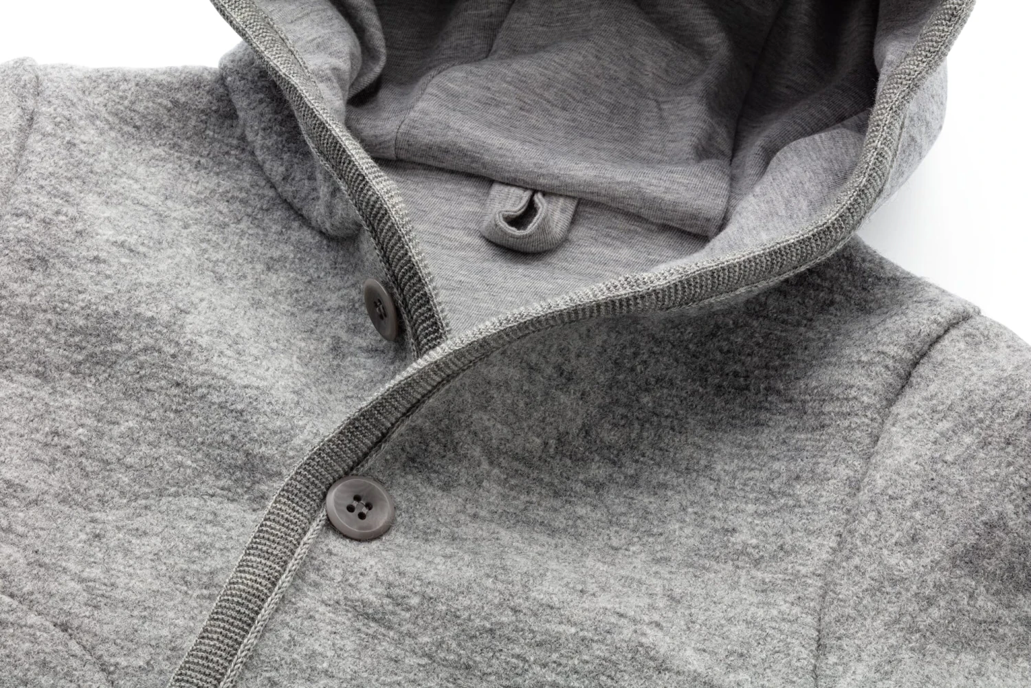 Kinder Wollwalk-Jacke, Grau 3 Kinder Wollwalk-Jacke, Grau – Bild 3