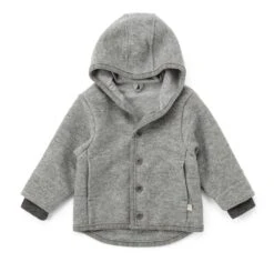 Kinder Wollwalk-Jacke, Grau