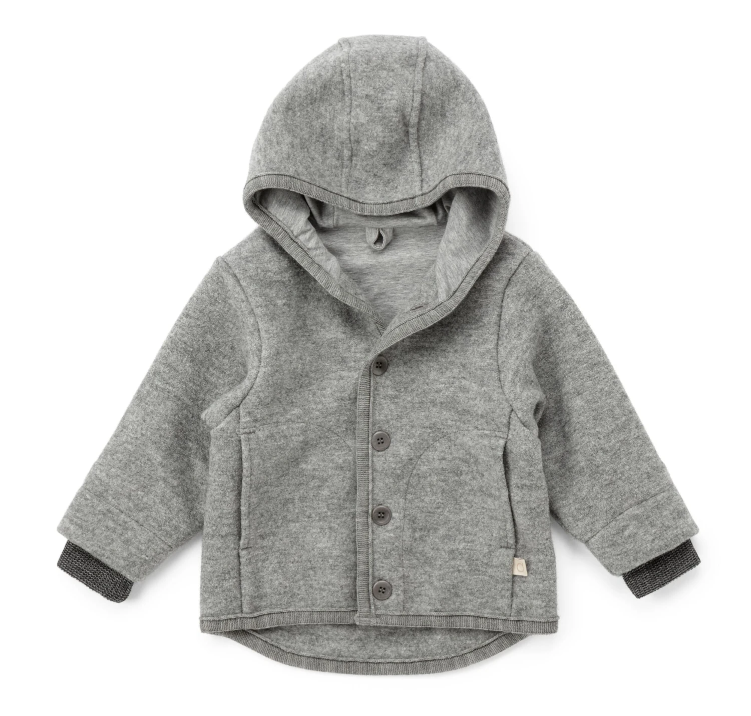 Kinder Wollwalk-Jacke, Grau 1 Kinder Wollwalk-Jacke, Grau