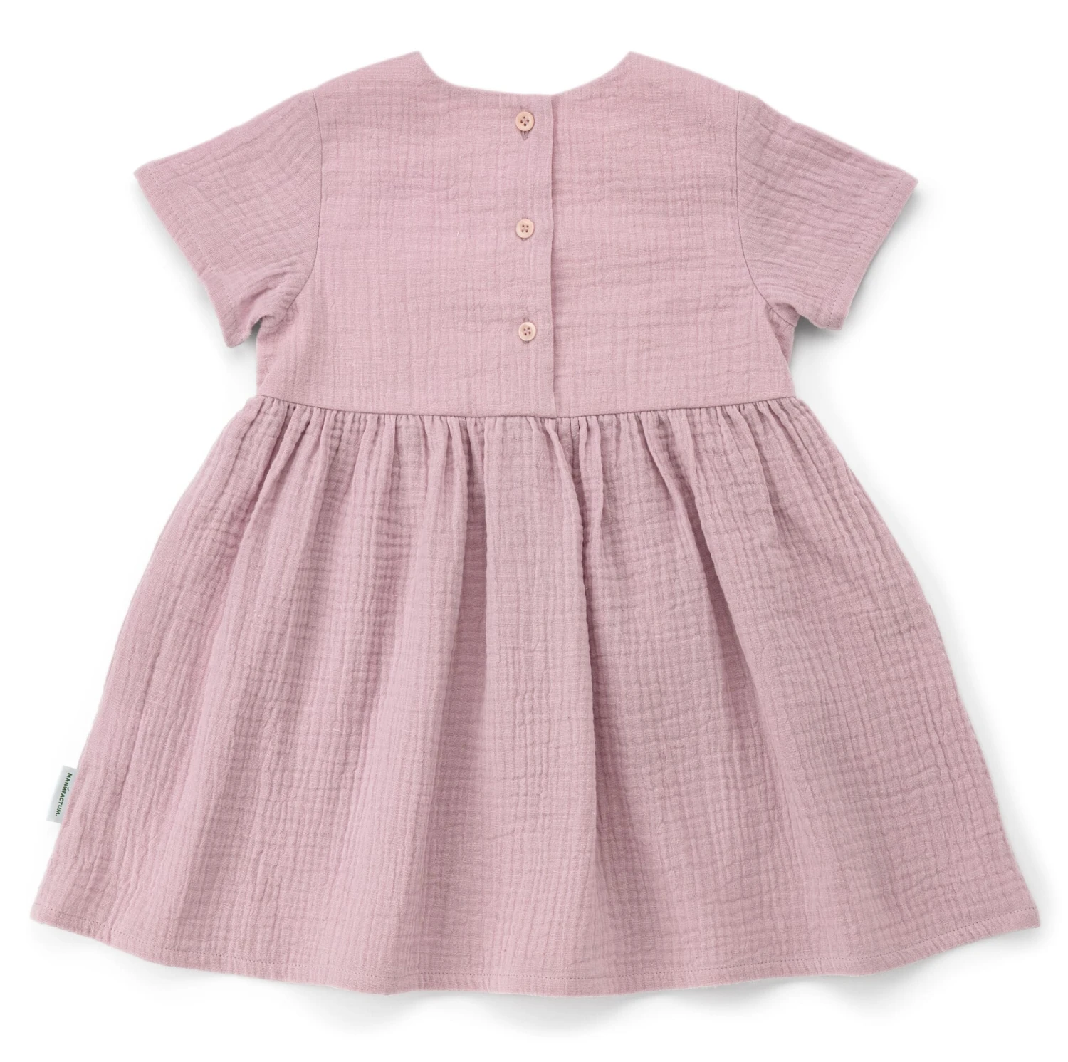 Kinderkleid Musselin, Rosé 2 Kinderkleid Musselin, Rosé – Bild 2