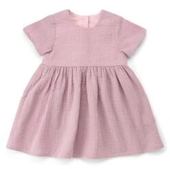 Kinderkleid Musselin, Rosé