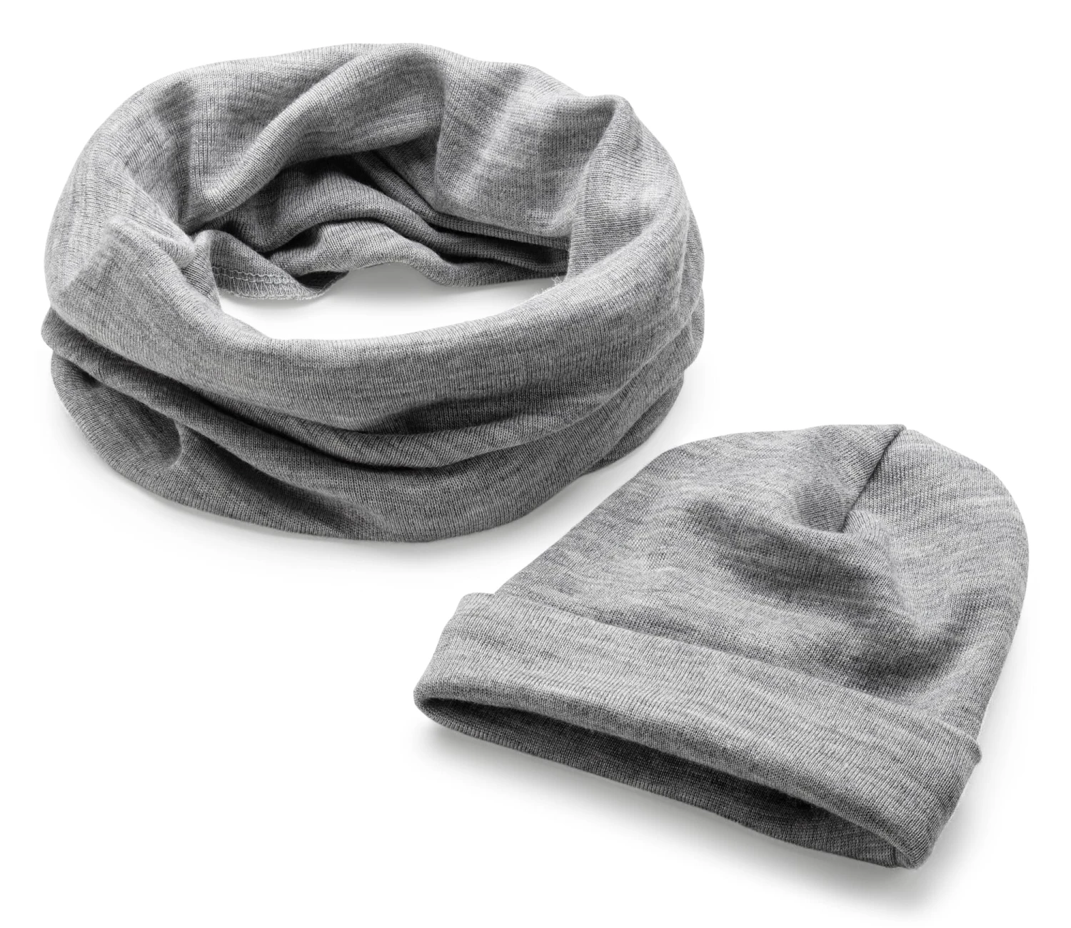 Engel Kindermütze Merinowolle-Seide, Grau 3 Engel Kindermütze Merinowolle-Seide, Grau – Bild 3