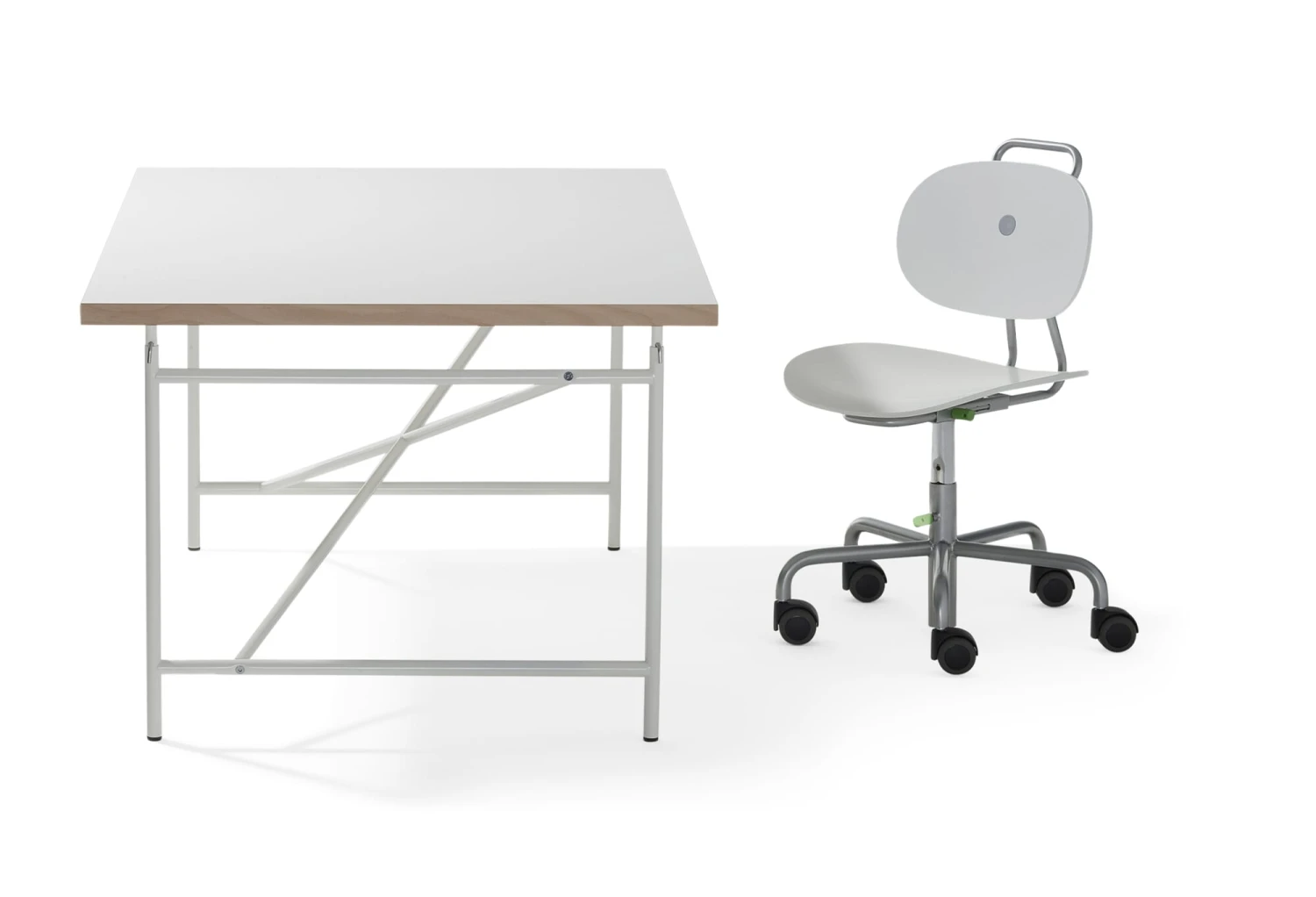 Kinderschreibtisch Eiermann, RAL 9010 Reinweiß 1 Kinderschreibtisch Eiermann, RAL 9010 Reinweiß