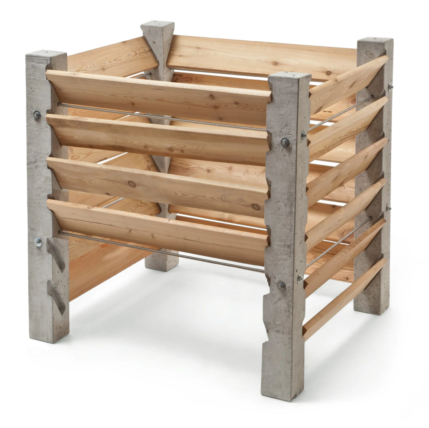 Kompostkiste Beton / Kiefernholz 2 Kompostkiste Beton / Kiefernholz – Bild 2