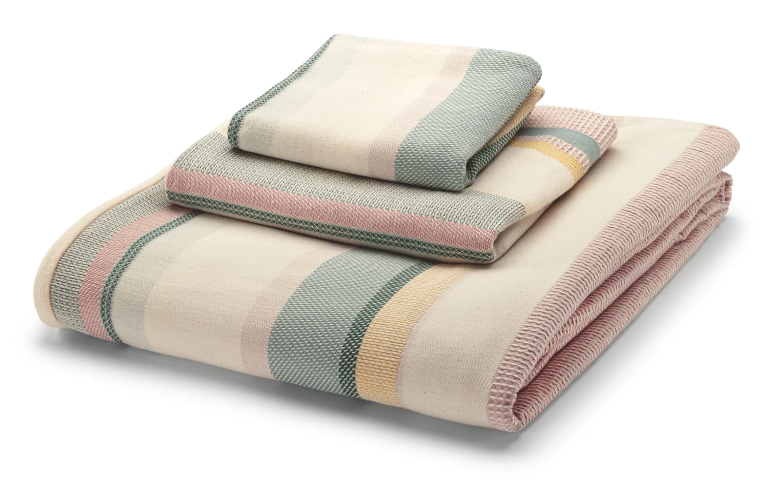 Kopfkissenbezug Strukturstreifen, Petrol-Gelb, 40 × 80 Cm 2 Kopfkissenbezug Strukturstreifen, Petrol-Gelb, 40 × 80 Cm – Bild 2