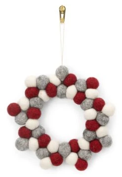 Kranz Filz Stern Winterfarben