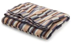 Lammwolldecke Ida, Blau