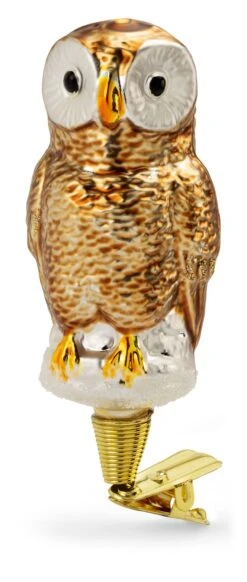 Lauschaer Glas Eule Traditionell Braun