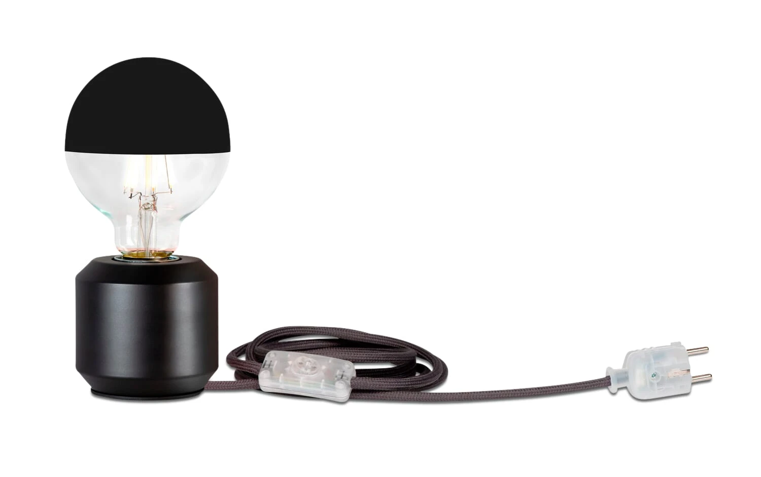 LED-Kopfspiegellampe Globe, Schwarz 2 LED-Kopfspiegellampe Globe, Schwarz – Bild 2