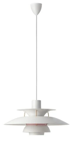 Louis Poulsen Pendelleuchte PH 5, Modern Weiß