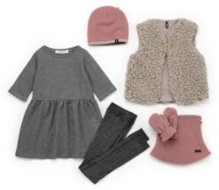 Mädchen-Jerseykleid, Mittelgrau -Optimal Einrichtungs Geschäft maedchen jerseykleid 2