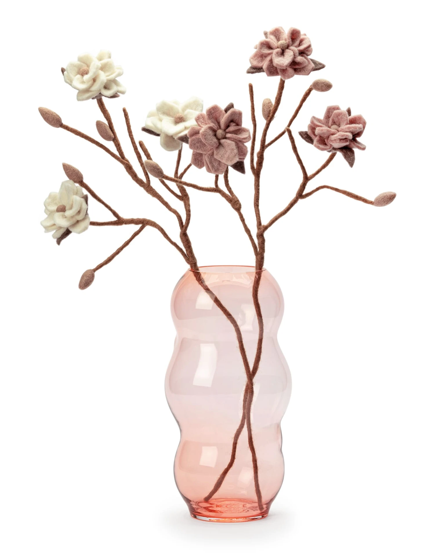 Magnolienzweig Filz, Weiß 2 Magnolienzweig Filz, Weiß – Bild 2