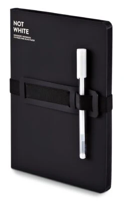 Notizbuch Not White, Schwarz