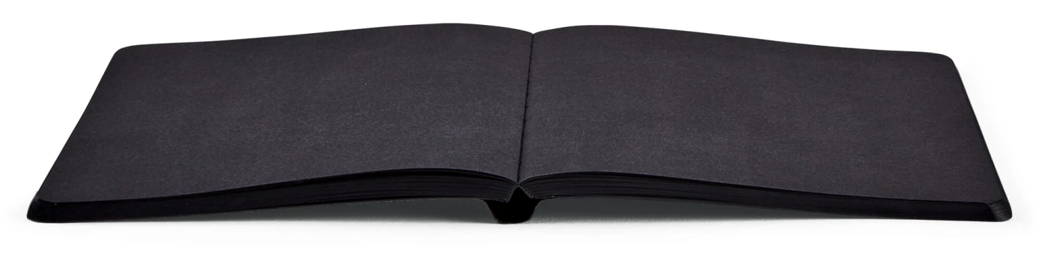 Notizbuch Not White, Schwarz 4 Notizbuch Not White, Schwarz – Bild 4