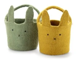Osterkörbchen Filz, Gelb -Optimal Einrichtungs Geschäft osterkoerbchen filz 2